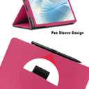 Case for DOOGEE U11 11 inch, DOOGEE U11 Tablet Case, Folding Stand Protective Cover with Pencil Holder and Wrist Strap, Full Protection. (Red)