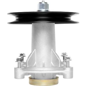 192870 Spindle Assembly + 195945 Pulley for Craftsman Husqvarna Ariens Poulan, Replaces 187292 532187281 532187292 567253301 587819701 587125401 21546238, Mandrel for 42" 46" 48" 54" Mower Deck
