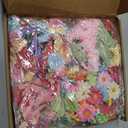 310Pcs Fake Flower Heads Mini Artificial Flower Bulk Silk Flowers for Decoration Small Faux Flower Heads Fabric Daisy Buds Floral for Crafts DIY Wedding Party Baby Shower Home Decor (Bright Colors)