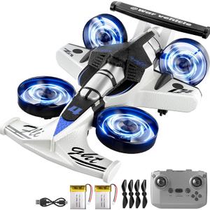 MSKOLER Remote Control Airplane for Kids, 2 Type of Remote Control Car or RC Plane, Indoor Outdoor Foam Plane with Railcar Race, Tricks, Birthday Airplane Gift Toys for Boys Girls Adults 8-12 Year Old