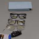 Blue-Light Blocking Glasses for Women Men - 3Pack Computer Reading/Gaming/TV/Phones Glasses Anti Eyestrain & UV Glare