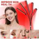 Cholas Red Light Therapy for Face Body, 5 Heads Red Infrared Light Therapy Devices with Stand, 5 Levels Adjustable Brightness 660nm and 850nm Near Infrared Light for Full Body, Muscle Gift for Women