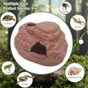 AQUA KT Reptile Hide and Cave Hideout for Leopard Crested Gecko Ball Python Lizard Bearded Dragon Snake Amphibians Hiding Place Terrarium Habitat Decoration