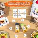 2 in 1 Glass Oil Sprayer & Dispenser,16oz/470ml Olive Cooking, Air Fryer, and Salad, for Kitchen Gadgets and Air Fryer Accessories, w/Stickers (Black)