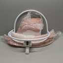 Baby Swing for Infants, Portable Electric Baby Swings with Bluetooth, 5 Swing Speed, 10 Lullabies, 5-Point Harness, Remote Control & Touch Panel - Infant Swing for Indoor & Outdoor Use, Pink