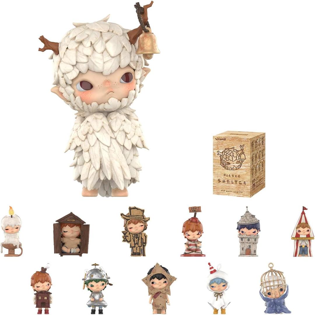 POP MART Hirono Shelter Series Figures, HIRONO Blind Box Figures, Random Design Action Figures Collectible Toys Home Decorations, Holiday Birthday Gifts for Boys and Girls, Single Box