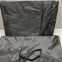 ANAHAF Back Seat Extender for Dogs, Hard Bottom Dog Car Seat Cover for Truck Back Seat, Dog Hammock for Car, Upgraded PU Leather Material, Larger Space, Holds 400lbs