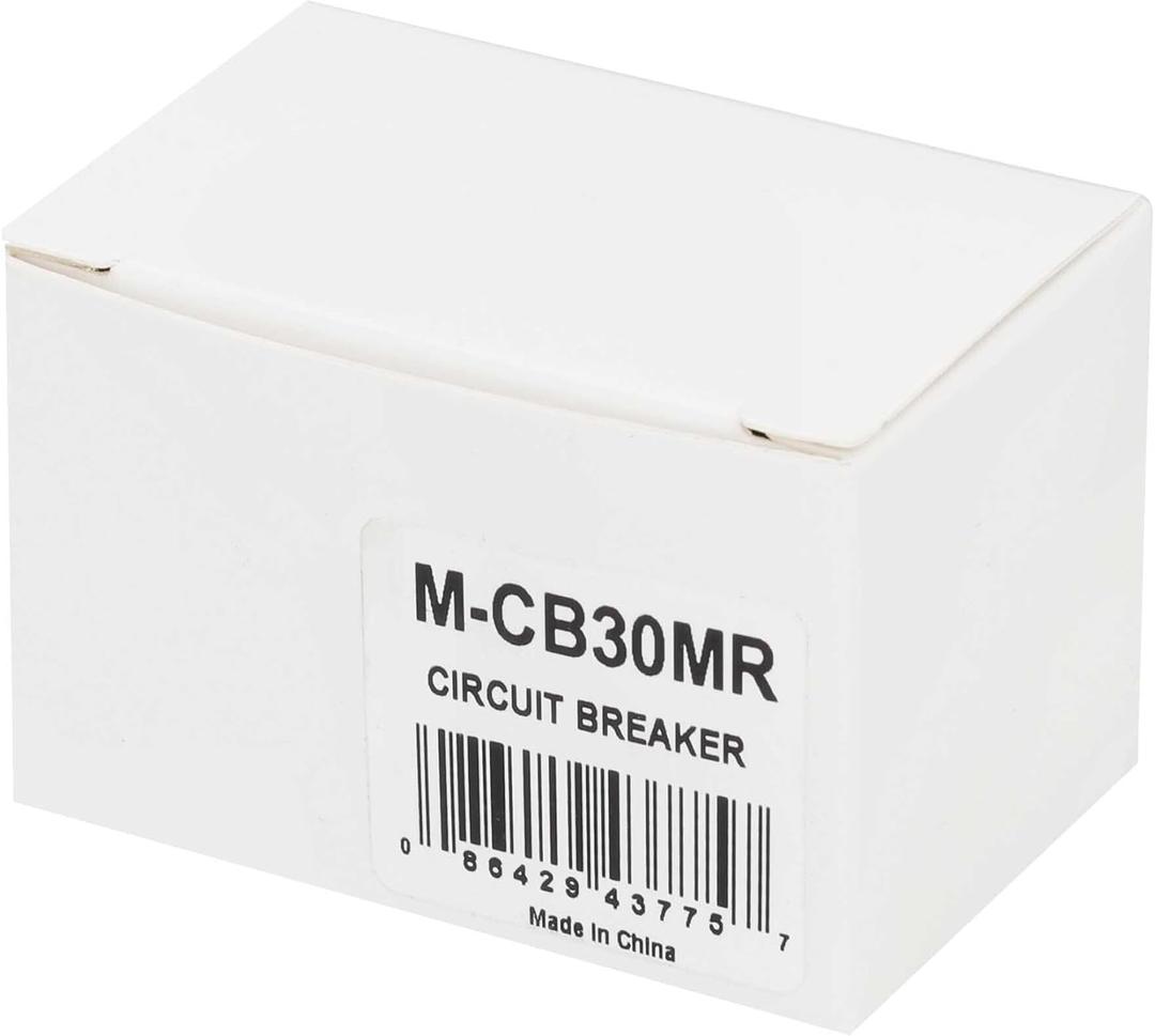 Metra Brands 30A Mini Circuit Breaker Manual Reset