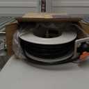 Giraffe Tools Pressure Washer Hose Reel 65ft, Power Washer Hose Reel, Pressure Washer Retractable Hose Reel, Heavy Duty, Wall/Floor Mounted, 3200 PSI, Silver