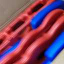 Giant 4 Row Game with Carrying Bag and Mesh Fabric .Giant 4-to-Score Game Set Suitable for Indoor and Outdoor Holiday Parties and Family Gatherings. Blue red, Large