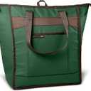 Rachael Ray Chillout Soft Cooler Bag, Large Reusable Insulated Grocery Bag with Zippered Top, Travel Tote for Hot or Cold Food, Grocery Tote Bag