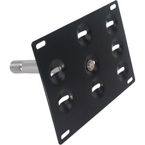 HiSport License Plate Holder Front Bumper Compatible with Mercedes C-Class CLA-Class E-Class S-Class GLK-Class ML-Class GLA-Class SL-Class, No Drill Relocator Hole Adapter Support Holder