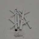 KADIGANG Modern Wall Mount Coat Rack, 39 Inch White Iron Coat Hanger Rack