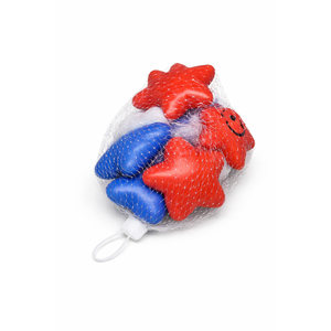  Squishy Toys For Kids, Stars, Red and Navy Blue, 2 Pack