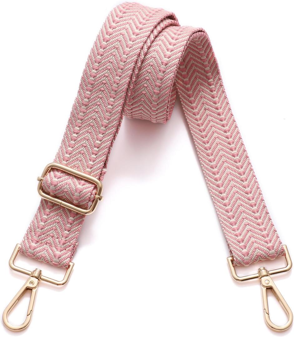 S-Jacorry Purse Strap Replacement Crossbody Wide Shoulder Strap Adjustable Canvas Straps Handbag Strap Replacement Belts