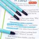 Shuttle Art 5 Pack Blue Gel Highlighters,Bible Highlighters,No Bleed Through, Bible Journaling Supplies,Great for Journaling, Highlighting and Studying