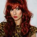 ALLAURA Compatible with Peggy Bundy Costume  Auburn Red Bouffant Wig for Women  80s Beehive Housewife Hairpiece for Halloween, Retro TV Cosplay, Funny Party Looks, Peg Bundy Wig Fits All Head Sizes (Burgundy)