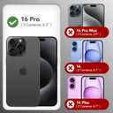 GONEZ Magnetic for iPhone 16 Pro Case, [Compatible with MagSafe] Anti-Scratch Microfiber Lining & Screen Protector, Silicone Camera Control, Shockproof Slim Phone Cover 6.3 inch, Wave Blue