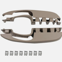 Interior Pull Handle Door Armrest Pair Compatible with Chevy GMC Vehicle 2003-2019 Express Van, Savana 1500 2500 3500 Replaces# 10388387, 10388386, 10388390, 15817114, 25750064, 10388389 (2Pair) (Gray)