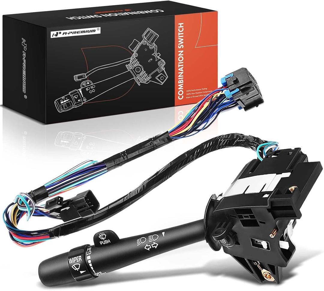 A-Premium Multifunction Switch Turn Signal Switch & Windshield Wiper Washer Headlamp Beam Switch, Compatible with Chevy Impala 2000-2005, Monte Carlo 2000-2005, Replace # 2330862 88964581