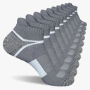 Men's Athletic Cushioned Ankle Socks Comfort Wicking Anti-Blister Running Sock 5 Pairs