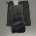 Lavender Weighted Eye Pillow for Yoga, Microwavable Moist Heat Eye Compress Mask Pillow with Washable Cover for Relaxation, Sleeping, Meditation, Yoga, Spa, Migraine Relief (Gray (Lavender Scent))