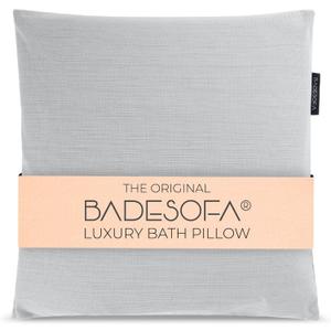 BADESOFA Luxury Bath Pillow M - Lusciously Soft & Comfortable Tub Pillow for Bathtub - Washable & Quick-Drying Bath Back Pillow - Non-Slip Full Body Tub Pillow - Luxury Spa Cushion in Grey