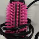 REVLON Silicone Bristle Heated Hair Styling Brush | Fast, Long Lasting Volume for Easy Styling | 1" Barrel for Full Body and Smooth Styles (Black/Pink)