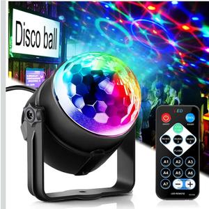 Party Disco Ball Dj Dance Lights Disco Strobe Rave Sound Activated Projector Effect Stage Light Remote Control for Birthday Xmas Wedding Bar Kids Christmas Glow Party  (3 Packs)
