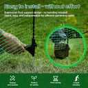 Temporary Fence with Posts,4'x50' Safety Barrier for Dog Snow Plastic Mesh Fencing with Fiberglass Stake Windbreak Rope,Movable Fencing Roll for Garden Backyard Outdoor Animal Protect