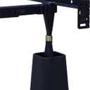 Kings Brand Furniture 6-inch Bed Risers - Set of 4 Black Heavy Duty Stackable Furniture Risers for Under Bed Storage, Desk, Sofa, Couch