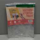 Clear Plastic File Folders for Document, Presentation, Project, or Portfolio Filing, Large Thick Heavy-Duty PET Sleeves for U.S. Letter Size Papers, 5-Pack