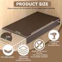 Walnut 42x16in 5-Pack Faux Wood Shelf Covers for Wire Shelving Cut with Utility Knife, No Tools, Waterproof & Fireproof for Pantry, Closet, Laundry, Bathroom, Basement