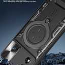 Compatible with Motorola Moto G Play 2024 Case,with Slide Camera Lens Cover Compatible with Motorola Moto G Play 2024 4G Case Black