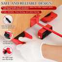 Furniture Lift Mover Tool Set - Heavy Furniture Movers with Wheels, Heavy Item Movers Sliders Furniture Lifter Tool for Furniture, Coffee Tables, Refrigerators, Washing Machines