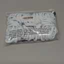 100 Pack Seamless Hair Ties for Women Girls Ponytail Holders for Thick Hair (white)