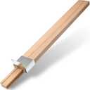 Luomorgo 1 Pack Wooden Drawer Slides Bottom Mount - 16 Inch Classic Center Guide Track with Metal Glides for Dresser/Cabinet Replacement