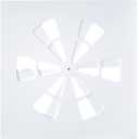 24"x24" Adjustable Ceiling Air Vent Cover  24-Inch Square/AC/HVAC/Heat Deflector for 24"x24" Flat Office Ceiling Vents, Suitable for Home/Commercial Spaces (1 Pack)