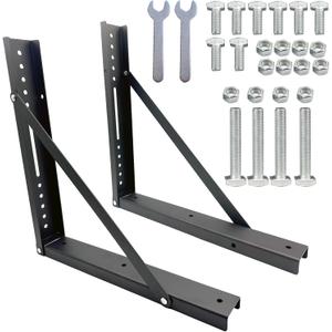 17 x 17 Inch Truck Toolbox Mounting Kit, Black