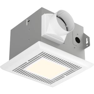Tech Drive Very-Quiet 70 CFM, 2.0 Sone Bathroom Ventilation and Exhaust Fan With LED light 4000K 600LM(70CFM),Ceiling Mounted Fan,Easy to Install