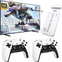 2025 Retro Gaming Console Pro, Retro Game Stick with 4K HDMI, Classic Video Games with 20,000+ Games and 23 Emulators, Upgraded Dual 2.4G Wireless Controllers 64GB