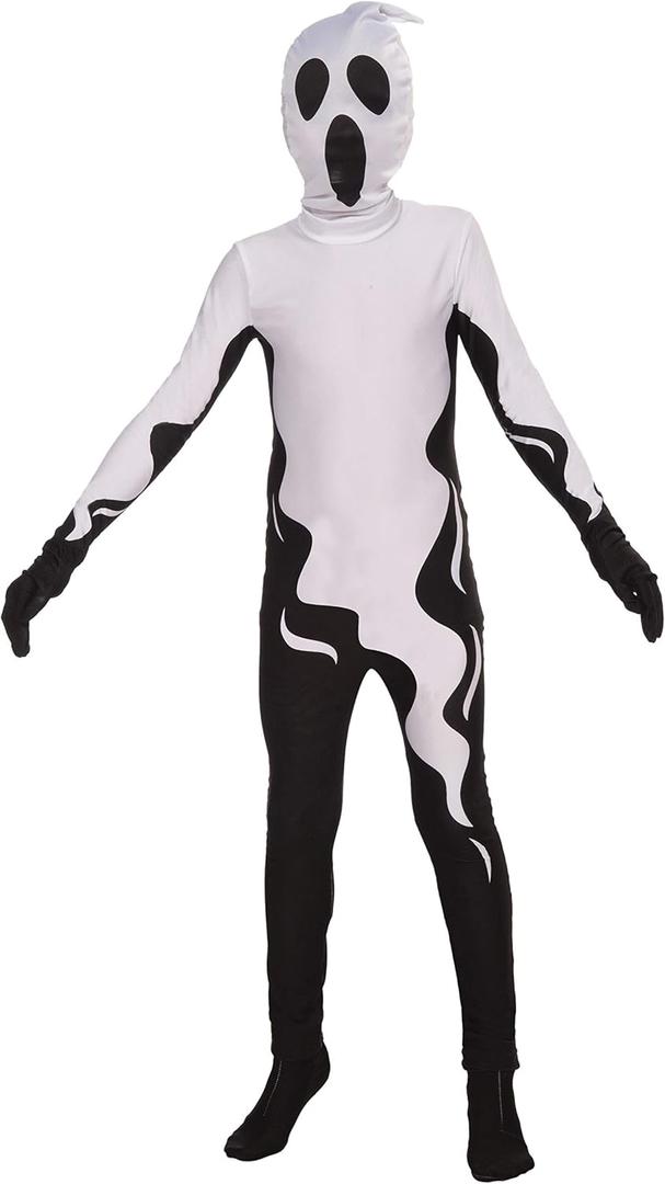 Rubies Child's Forum I'm Invisible Costume Stretch Bodysuit, Floating Ghost, Large (White)