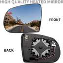 Left Driver Side Mirror Replacement for Jeep Cherokee 2014 2015 2016 2017 2018 2019, for Jeep Compass 2017 2018 2019 2020 2021 Rear View Mirrors Glass with Power Heated & Blind Spot