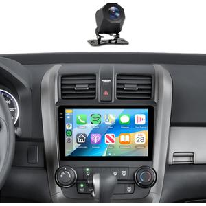 [2+64G] Car Stereo for Honda CRV 2007-2011 Wireless Carplay Android Auto,9" Touch Screen Radio, Android/GPS/WiFi/EQ DSP/UI/Bluetooth5.0/SWC/Backup Camera for Honda CRV Radio