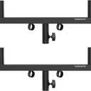Vondynote Dual Speaker Pole Mount Mounting Fork Bracket Bar Adapter, Set of 2