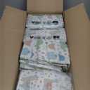 The Honest Company Comfort Dry Disposable Diapers for Sensitive Skin, Hypoallergenic, All The Alpacas + Turtle Time, Super Club Box Size 1 (814 lbs), 136 Count