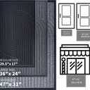 Front Door Mat Outside Entrance 24"×36", Non-Slip Durable Outdoor Mat, 1-Pack, 24"x36"