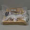 Small-Bamboo-Silverware-Drawer-Organizer, Expandable Utensil Kitchen Cutlery Tray Flatware Organization Adjustable Wood Tableware Dividers Storage (with Removable Knife Block)(Natural) (Medium)