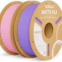 ELEGOO Matte PLA Filament Lavender Purple & Sakura Pink 2KG, 1.75mm 3D Printer Filament Dimensional Accuracy +/- 0.02mm, 2pcs 1kg Carboard Spool (2.2lbs) Fits for Most FDM 3D Printers