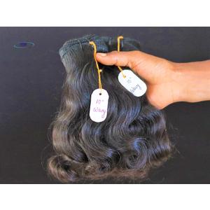 IDM 10 Wavy 2 bundles raw indian bundles human hair indian natural wavy single donor hair